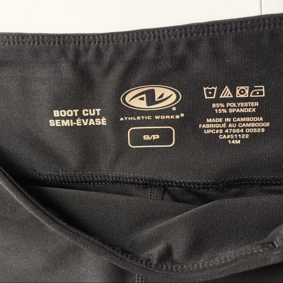 Athletic Works - Women’s Dri-More Boot Cut Active Wear Pant in Black. Size: S - Picture 4 of 9